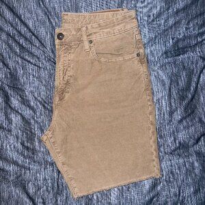 American Eagle Next Level Flex Corduroy Jort-style 5-Pocket short. Tan. Size 32